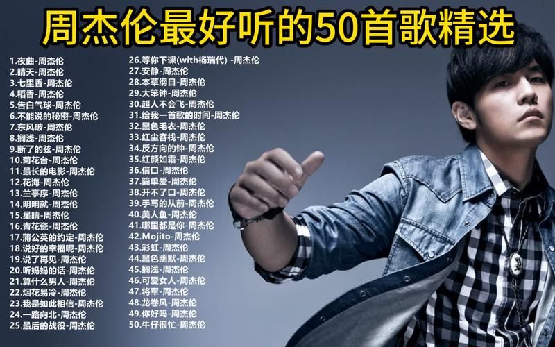周杰伦歌曲大全：听歌识曲，歌单分享！