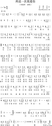 再说一次我爱你刘德华这首歌好听吗？听完的人都说很感动。