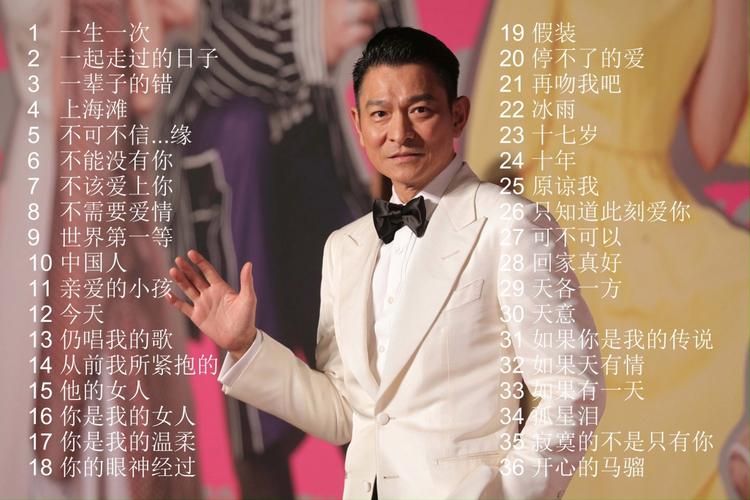 刘德华2008演唱会歌单曝光，看看有没有你的爱！