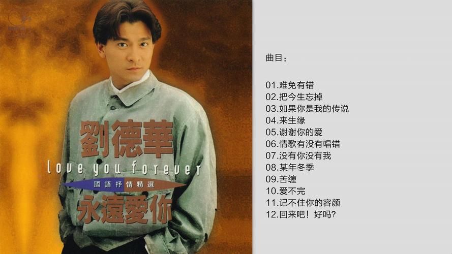 刘德华专辑经典歌曲回顾，带你重温青春岁月！