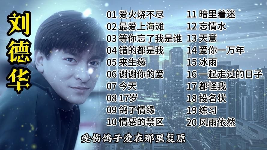 刘德华专辑经典歌曲回顾，带你重温青春岁月！