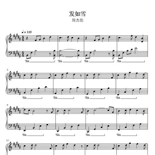 周杰伦发如雪适合用什么乐器演奏？附乐谱分享