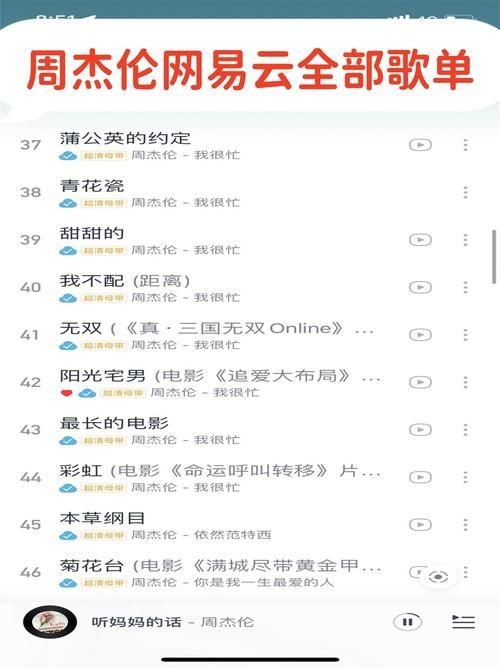 周杰伦所有歌曲都在哪听？这份超全歌单赶紧收藏起来！