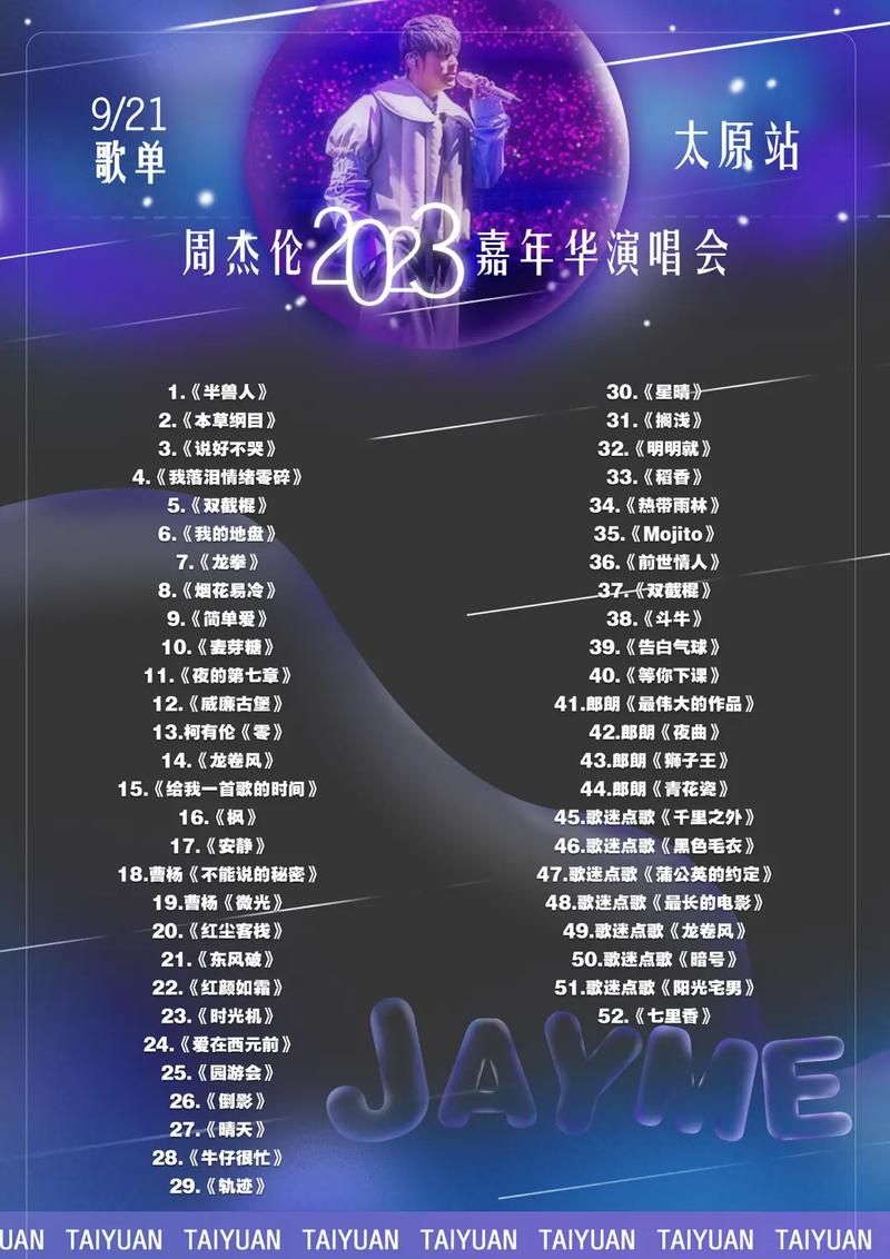 周杰伦演唱会2013歌单大揭秘，哪首前奏一响就回去了？