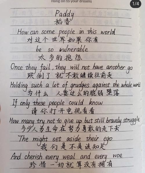 我最喜欢周杰伦的稻香英文版，听了想回家！