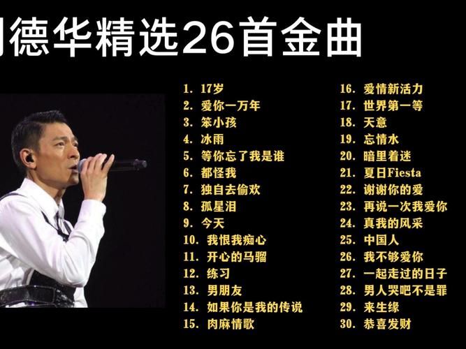 我要播放刘德华的歌，有没有推荐的经典歌曲列表？
