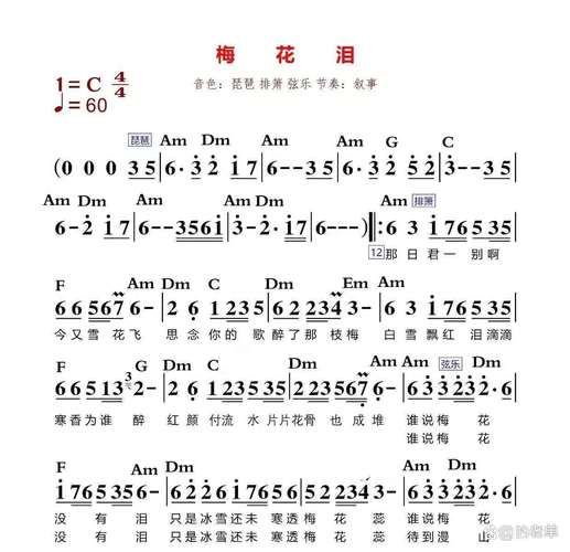 学习欣赏在梅边这首歌，感受中国风音乐的韵味。