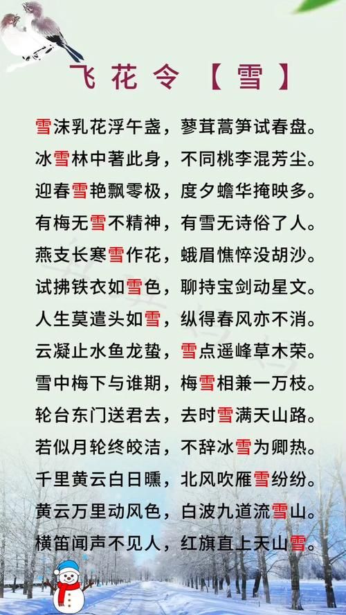 雪飞花怎么形容才贴切？教你几句描写雪景的话。