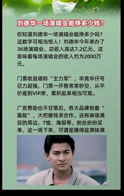 刘德华40番片酬引热议 究竟能赚多少钱