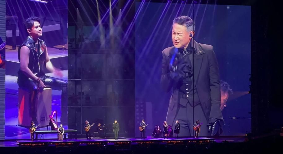 刘德华张学友合唱演唱会现场气氛火爆