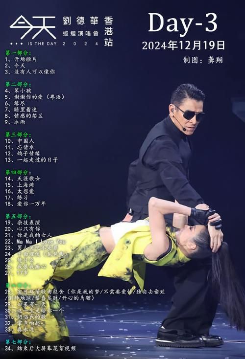 刘德华最后一次演唱会歌单曝光经典金曲全收录