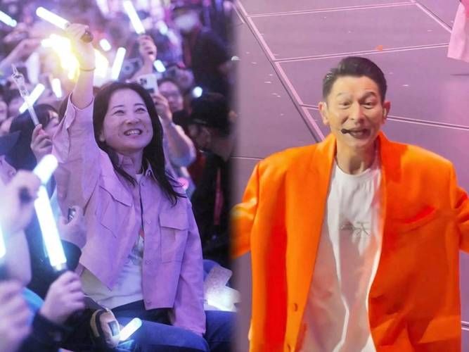 刘德华演唱会贾玲现身！追星女孩成功，激动到跳起来