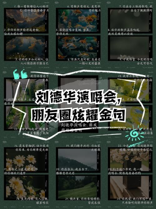 刘德华的歌悟出人生真谛这些金句值得收藏