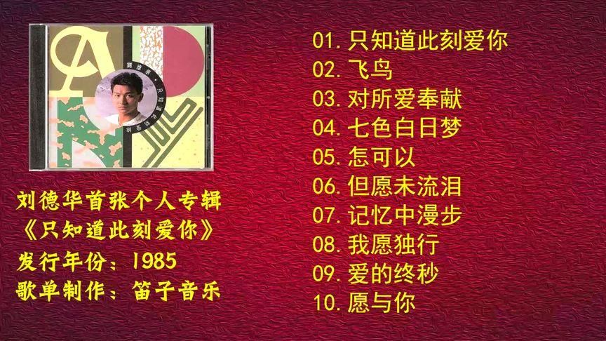 只知道此刻爱你刘德华歌词解析与情感表达