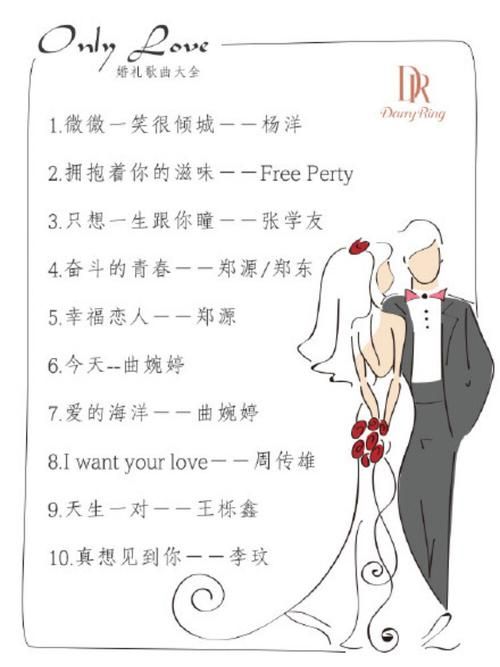 婚礼现场放什么歌张学友适合婚礼的歌清单分享