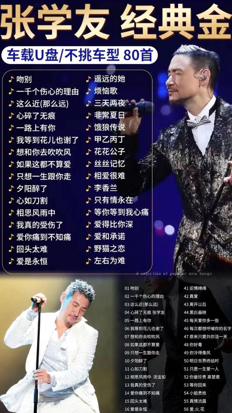 张学友1991年演唱会完整歌单 重温歌神巅峰时期的金曲