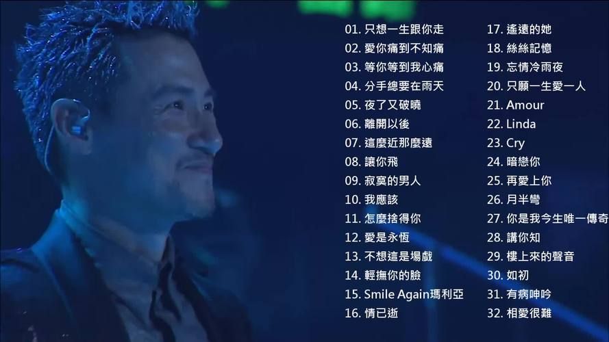 张学友2017演唱会歌单全解析 这些金曲你都会唱吗