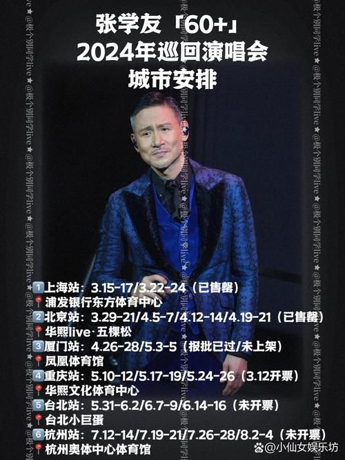 张学友2018全国巡演时间表看看有没有你的城市