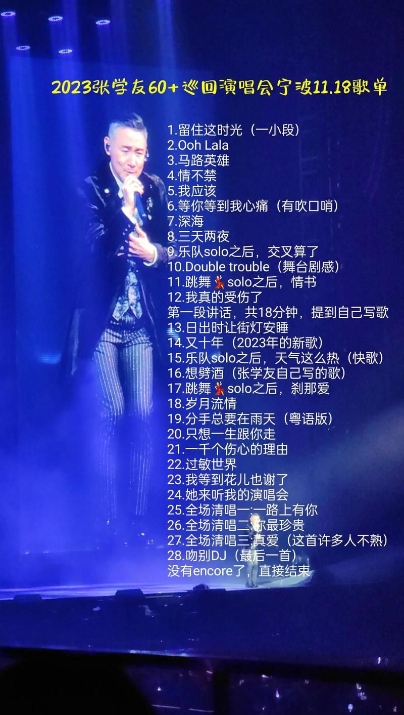 张学友50首经典歌曲大全 歌迷必收藏的歌单