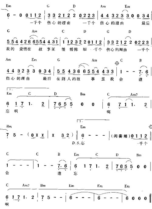 张学友一千个伤心的理由歌词解析与情感共鸣