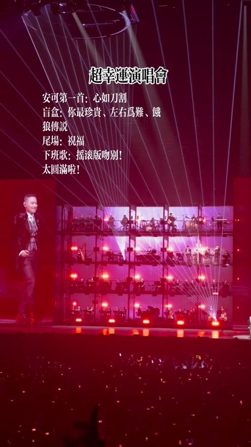 张学友攀枝花演唱会歌单曝光经典歌曲全回顾