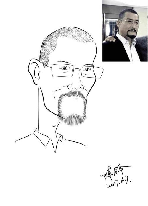 张学友简笔画步骤 零基础也能轻松学会