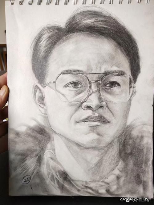 张学友素描画像手把手教你画明星肖像