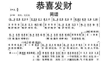 恭喜发财刘德华简谱完整版 轻松学会弹奏新年神曲