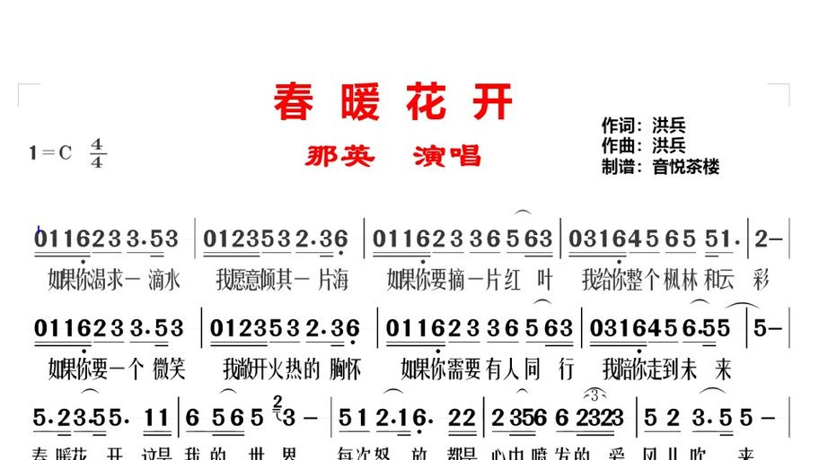 春暖花开那英演唱版本与原唱对比分析