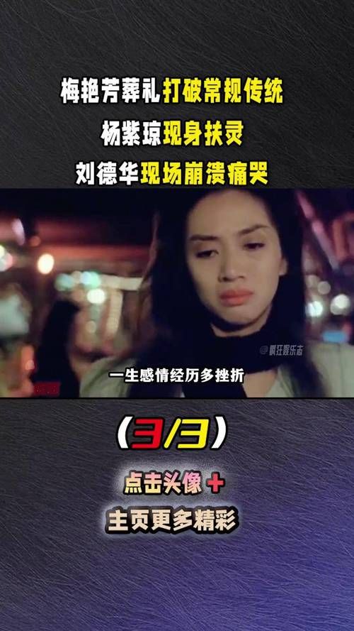 梅艳芳葬礼上刘德华痛哭失声 现场画面令人心碎