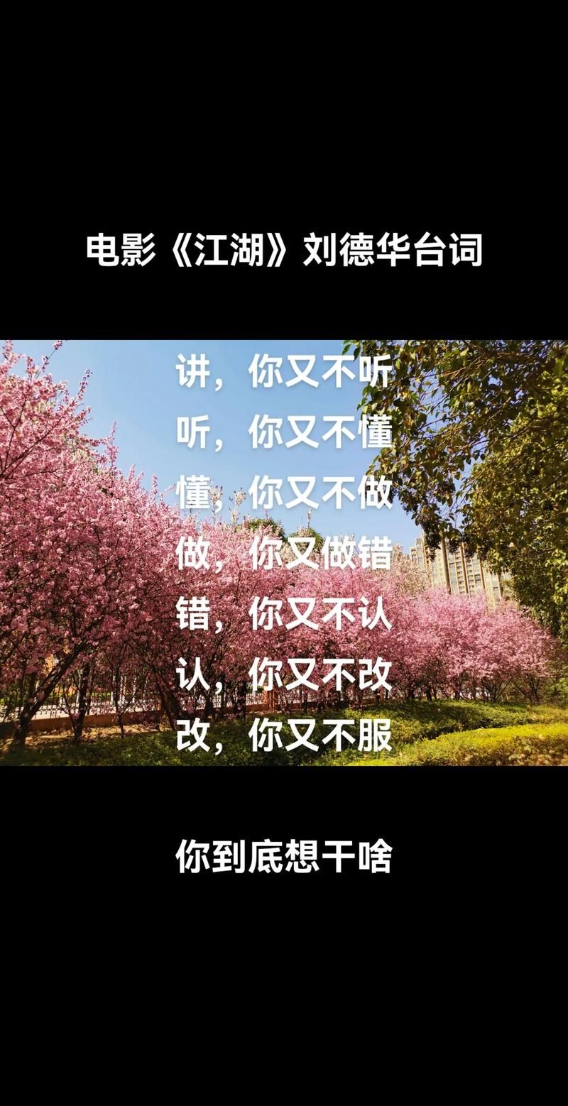 江湖刘德华经典台词解析 为什么这些话能火这么多年