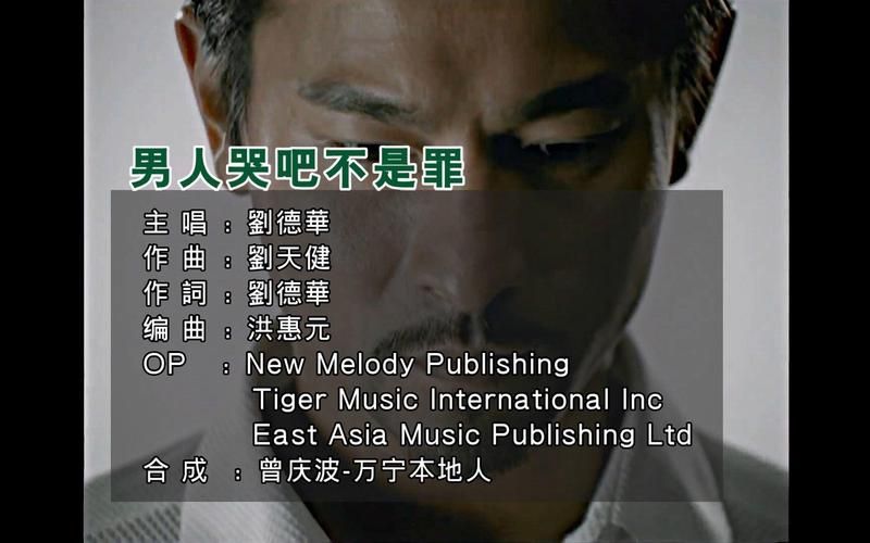 男人哭吧不是罪刘德华 一首歌教你释放男人压力