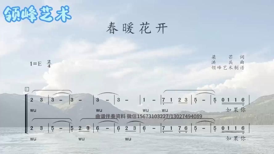 那英春暖花开简谱电子琴演奏指南