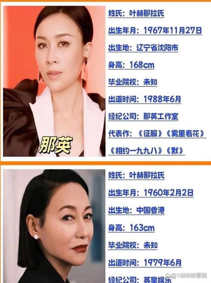 那英是叶赫那拉氏贵族后裔她的家世背景惊人