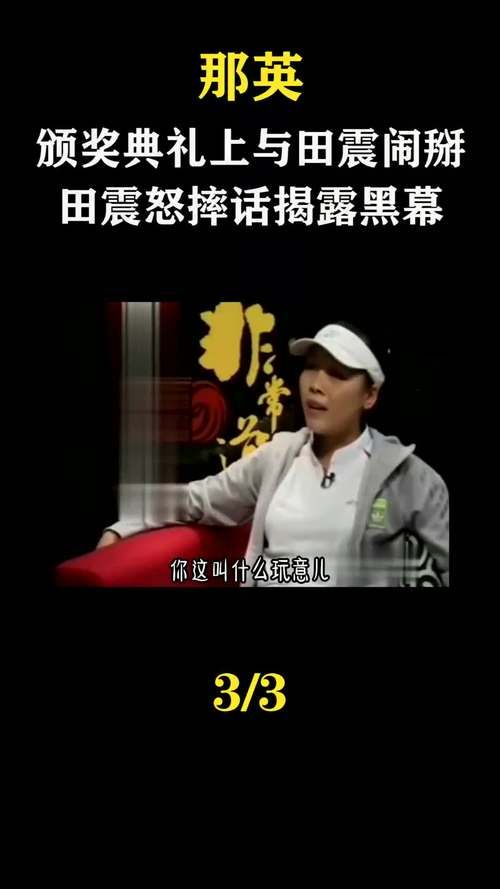 那英田震事件深度解读 音乐颁奖礼引发的天后之争