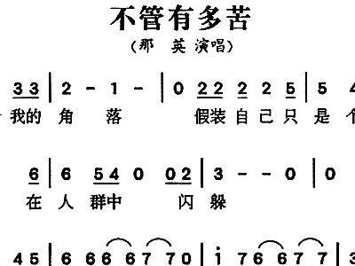 那英经典歌曲不管有多苦歌词解析与赏析