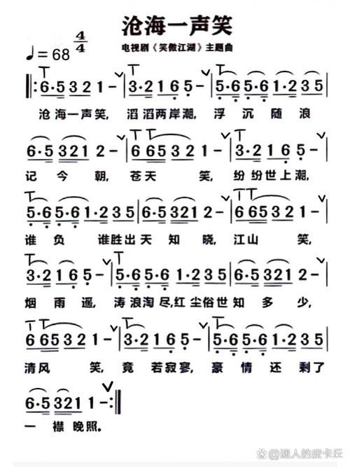 伴奏沧海一声笑刘欢