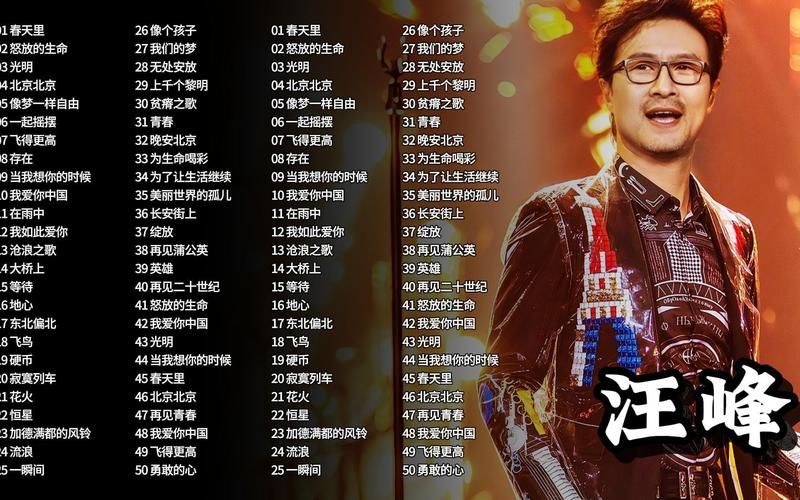 刘欢和汪峰合唱歌曲