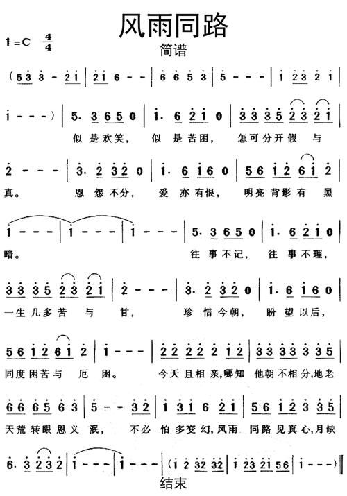 刘欢演唱的风雨同路