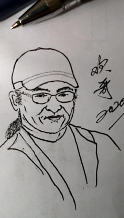 刘欢照片简笔画